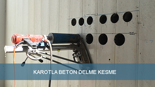 karotla beton delme kesme